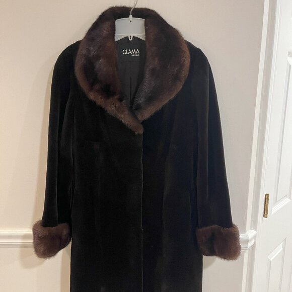 Mink Stroller - Brown Sheared - Picture 1 of 2